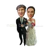 Custom couple wedding bobbleheads