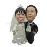 The wedding couple custom bobbleheads