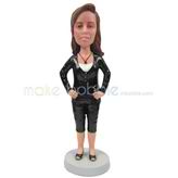 The woman hands on her hip custom bobbleheads