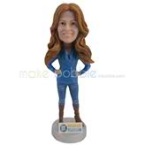 The woman hands on her hip custom bobbleheads