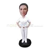 The woman hands on her hip custom bobbleheads