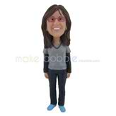 The woman is a teacher custom bobbleheads