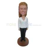 The woman is a teacher custom bobbleheads