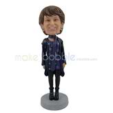 The woman is fashion custom bobbleheads