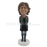 The woman is fashion custom bobbleheads