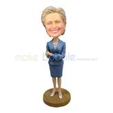 The woman with necklace custom bobbleheads