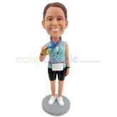 Custom woman bobbleheads have gone a medal