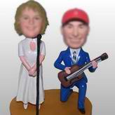 Two persons bands bobblehead