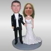 Wedding bobble head doll