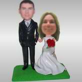 Sweet wedding bobble head doll