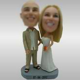 Sweet wedding bobble head doll