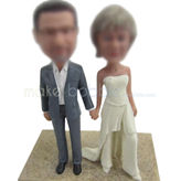 Create cheap wedding cake bobble doll