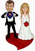 Wedding - male Superman bobblehead