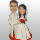 White wedding dress bobblehead