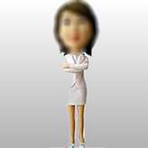 Women Business bobble head doll