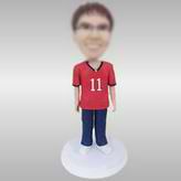 Young boy bobblehead doll