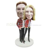 Personalized custom lovers bobblehead dolls