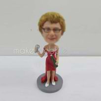 personnalisés professionnel figurines robe rouge