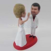 figurines personnalisées de gâteau de mariage Topper