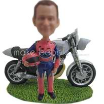 figurines moto personnalisée de coureur professionnel