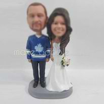 bonheur professionnel personnalisé figurines de gâteau de mariage