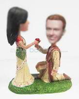 inde personnalisé professionnel figurines de gâteau de mariage