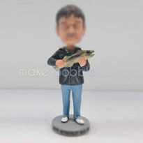 papa personnalisé professionnel avec figurines de poissons