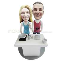 Personalized custom couple bobblehead