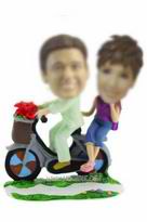 personnalisés couples sur figurines de motos