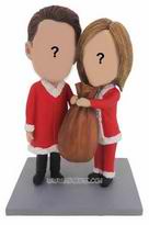 couples personnalisés de figurines de Noël