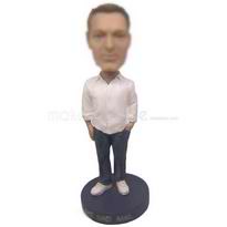 homme sur mesure personnalisé en casual wear bobblehead