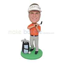 main personnalisé joueur de golf de base verte figurines