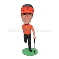 personnalisés posture fraîche joueur de golf figurines