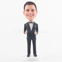 Personnalise belle figurine groomsman