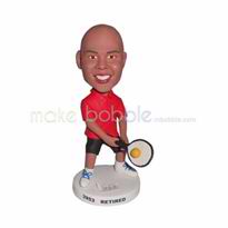 Professional tennis player bobblehead