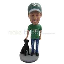 The man and his dog custom bobbleheads